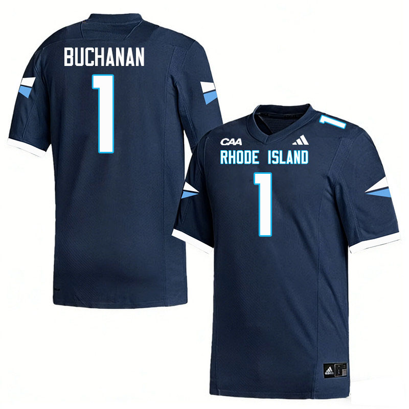 Rhode Island Rams #1 Marquis Buchanan College Football Jerseys,Uniforms-Navy